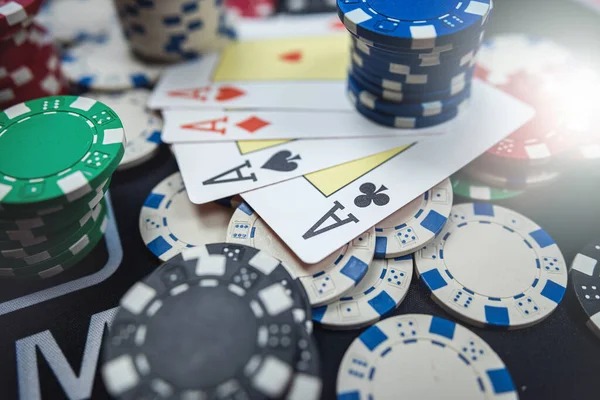 Live casino table with multi-camera setup